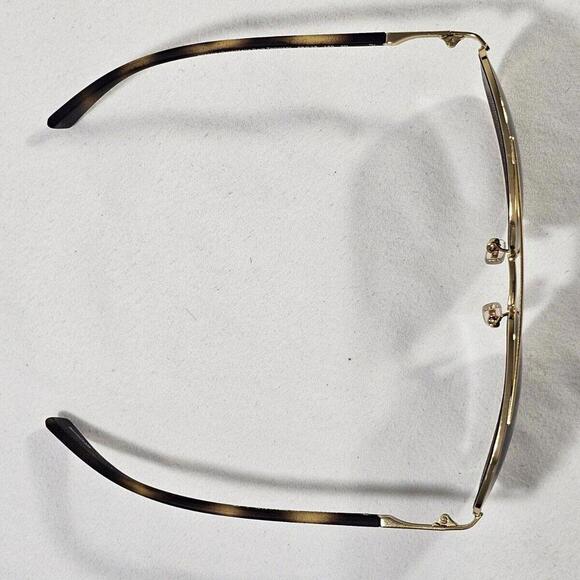 Coach Classic Aviator Sunglasses HC7061 - Gold Matte Dark Tortoise/Brown W/case - Picture 10 of 11